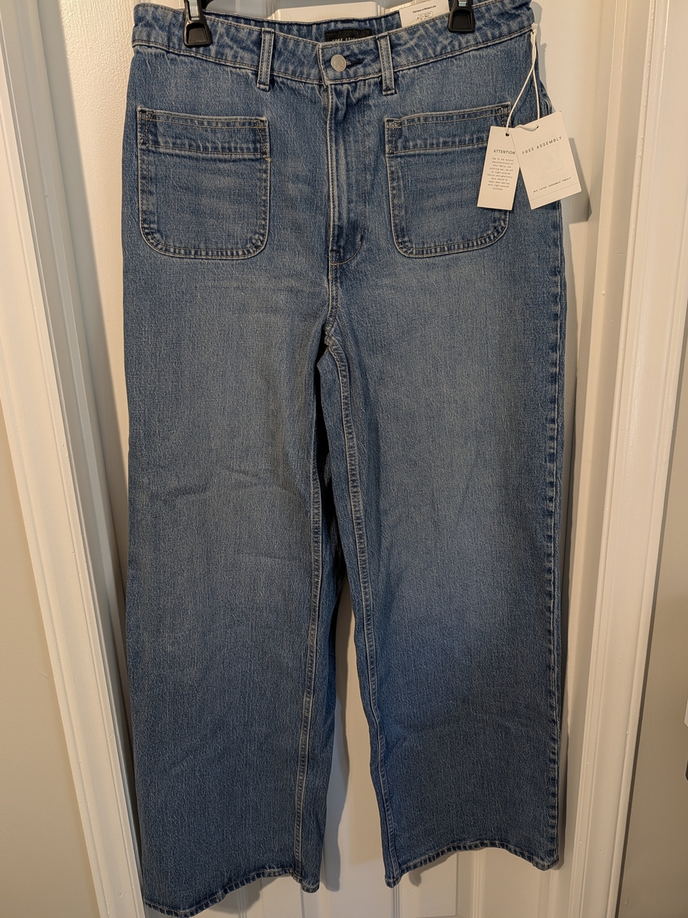 Women's Free Assembly Wide-Leg Jeans, Size 16, NWT